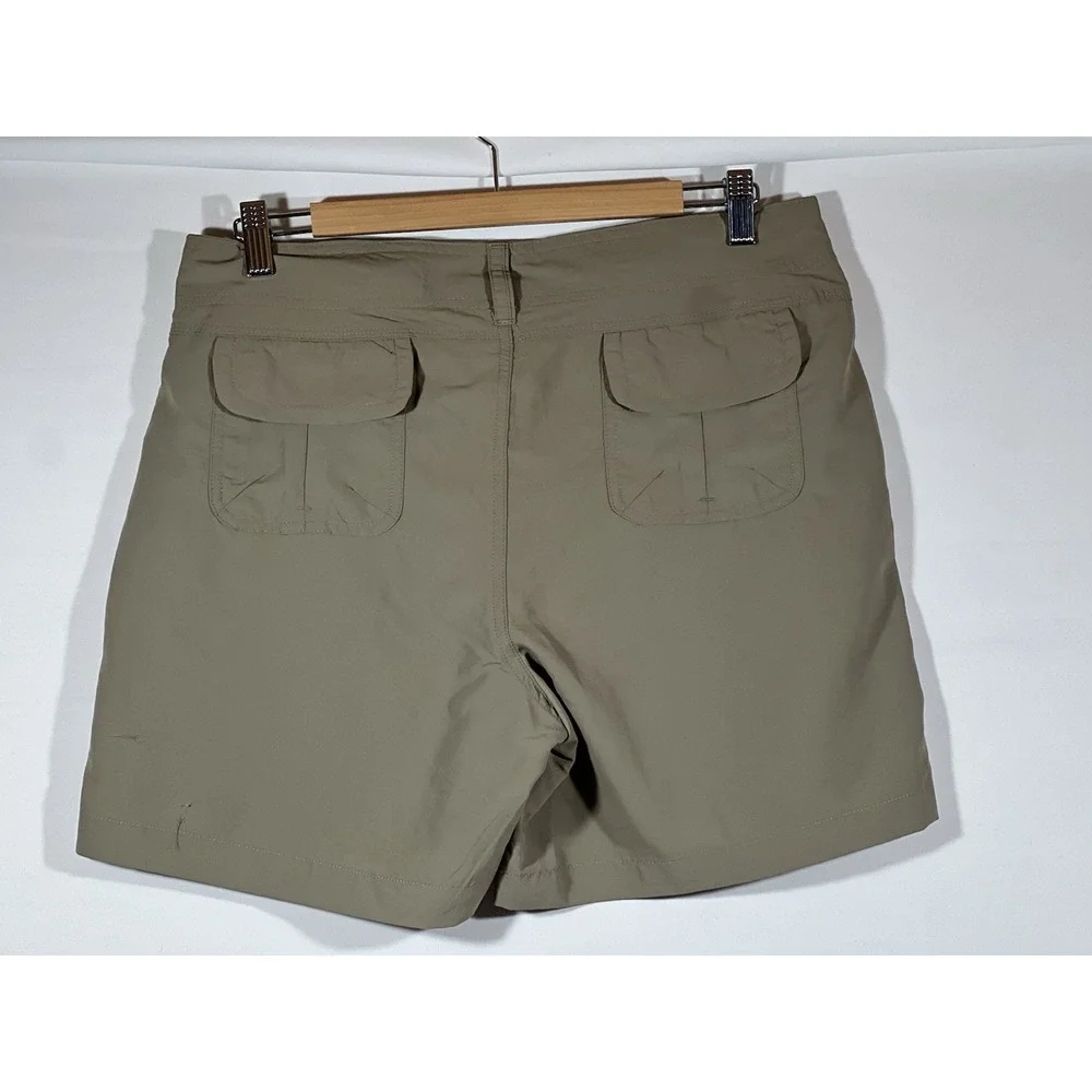 Bimini Bay Hiking Shorts Womens 10 Tan Outdoor Camping Utility Casual